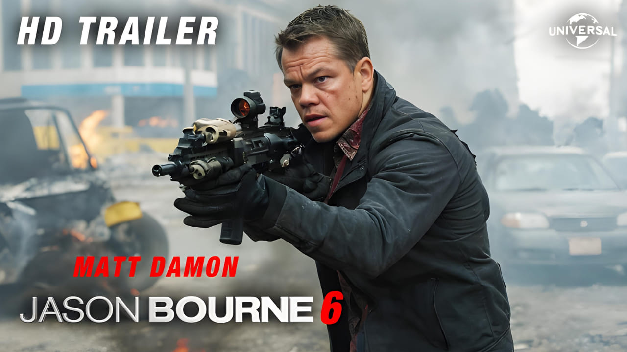 JASON BOURNE 6 (2024) Matt Damon, Kevin Costner – Universal Pictures Movie